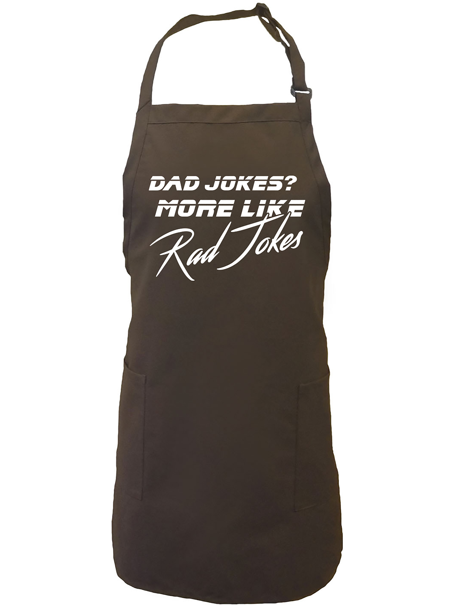 Dad Jokes? More Like Rad Jokes Apron with 2 patch pockets