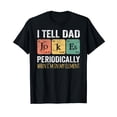 thumbnail image 1 of Dad Jokes Periodically" Element T-Shirt, Classic Fit, Short Sleeve, Black, Adult, 1 of 5