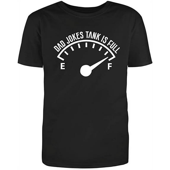 Dad Jokes Tank is Full Adult Humor Sarcastic Funny Unisex Black T Shirt