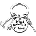 thumbnail image 1 of Dad Keychain Dad Gifts From Son Daughter Christmas Gift Keyring Father's Day Gift For Dad Papa Daddy (If dad can't fix it, no one can), 1 of 8