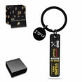 thumbnail image 1 of Dad Keychain Father’s Day Gifts from Son Daughter Rectangular Keyring Birthday Christmas Gifts for Papa Daddy - If Dad Can't Fix It No One Can Black 03, 1 of 5