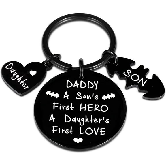 Dad Keychain Gifts from Son Daughter to Daddy Fathers Day Christmas Birthday