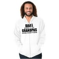 thumbnail image 1 of Dad Knows A lot Grandpa Everything Men's Big & Tall Graphic Zip Up Hoodie Brisco Brands 4X, 1 of 5
