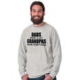 thumbnail image 1 of Dad Knows A lot Grandpa Everything Men's Long Sleeve Tee T Shirt Brisco Brands S, 1 of 6
