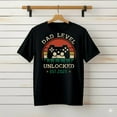 thumbnail image 1 of Dad Level Unlocked Est 2025 Video Gamer Daddy Fathers Day###TeaBagTeaHouse, Unsiex Shirt, 1 of 2