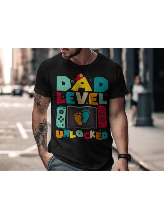 Dad Level Unlocked Tshirt, Gaming Dad Gift, Fathers Day Tshirt, New Dad Shirt, Gamer Dad Tee, Funny Dad Shirt, Dad To Be Gift