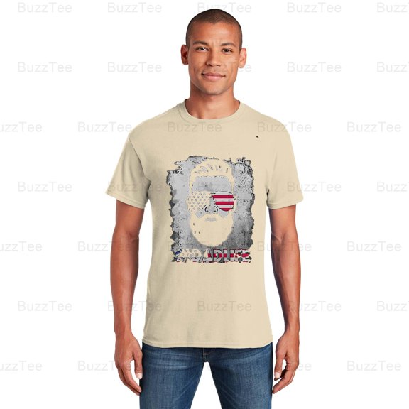 Dad Life Beard Sunglasses USA Father's Day 4th July Patriot T-Shirt Unisex, up to 5XL