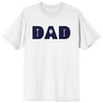 thumbnail image 1 of Dad Life Is The Rad Life Tools In Text Crew Neck Short Sleeve Men's White T-shirt - 4XLB, 1 of 4