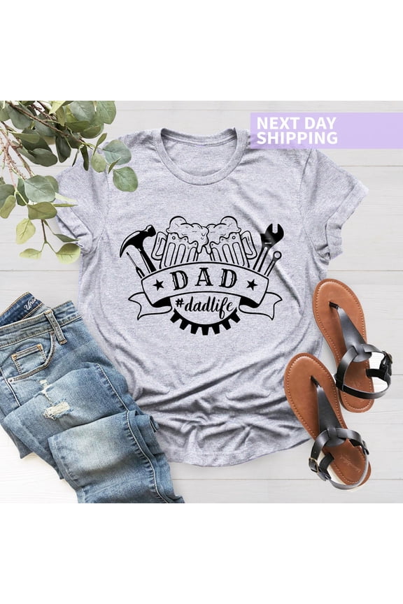 Dad Life Shirt, Fix Stuff Dad Tee, Men's Shirt, Dad T-Shirt, Dad Birthday Shirt, Father's Day Gift, Husband Shirt All Size S-5Xl