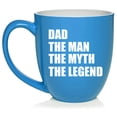 thumbnail image 1 of Dad The Man Myth Legend Father Ceramic Coffee Mug Tea Cup Gift for Him, Men, Husband, Papa, Dad, Grandpa, Uncle, Brother, Boyfriend, Family, Son, Birthday, Retirement, Father’s Day (16oz Light Blue), 1 of 1