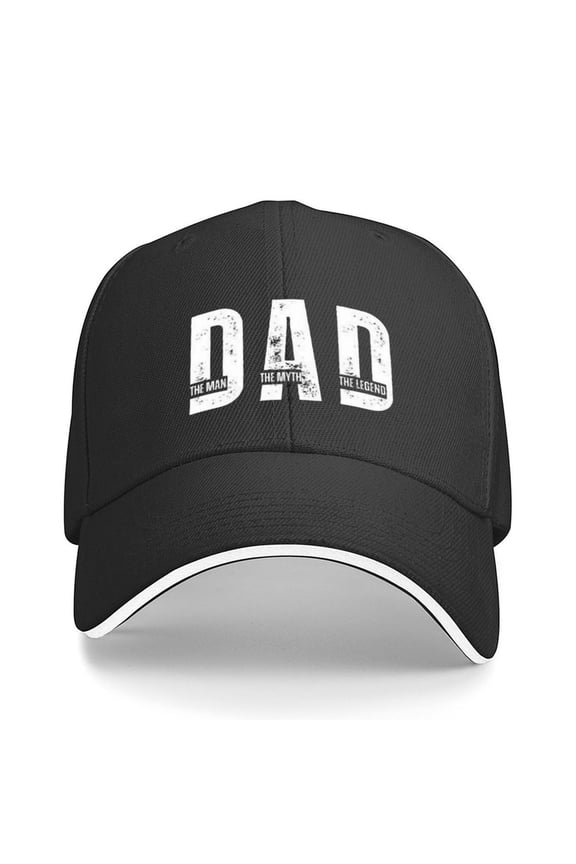 Dad The Man The Myth The Legend Print Baseball Cap Adjustable Strap for Running Workouts and Outdoor Activities All Seasons,Made In USA,Adult One Size Fits All