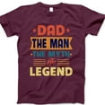 thumbnail image 1 of Dad The Man The Myth The Legend T-Shirt – Bold Retro Graphic Tee for Men, Funny Father’s Day Gift, Cool Dad Shirt from Kids, Classic Dad Joke Apparel, Casual Father Outfit, 1 of 7