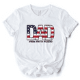 thumbnail image 1 of Dad Man Myth Legend T-Shirt, White Patriotic Fathers Tee, 1 of 7