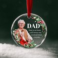 thumbnail image 1 of Dad Memorial Photo Glass Ornament – Cardinal “In Loving Memory” Personalized Keepsake, 1 of 6