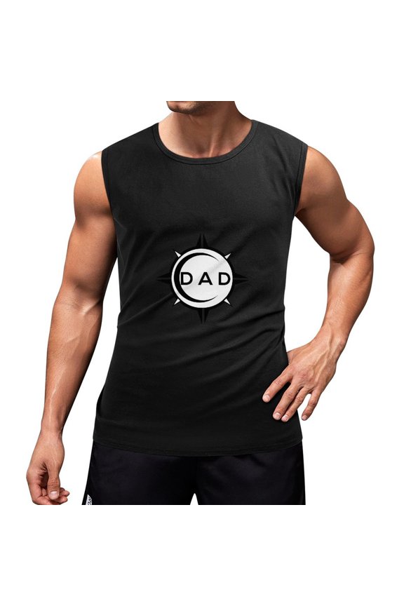 Dad Men'S Muscle T-Shirt, Sleeveless, Muscle Tank Tee Top XL