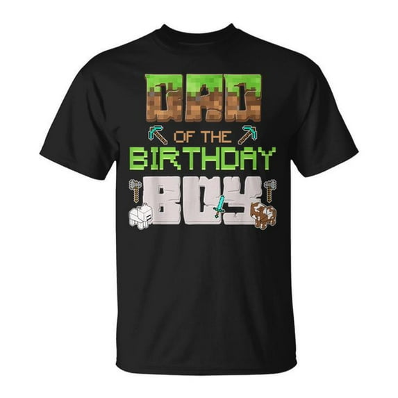 Dad And Mom Of The Birthday Boy Game Gaming Family Matching T-Shirt, Fun Video Game Party Tee for Parents, Matching Family Celebration Shirt, Birthday Squad Outfit for Men Women