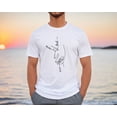 thumbnail image 1 of Dad Names Father Hands Personalized Gift From Daughter Son T-shirt, 1 of 5