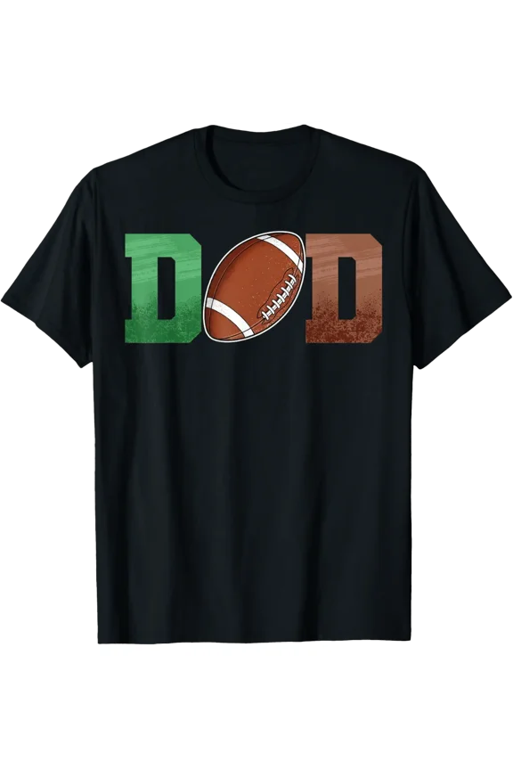 Dad Of 1 Year Old Football Birthday Boy T-Shirt