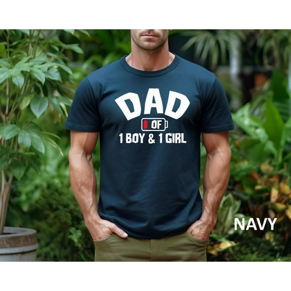 Dad Of Boy And Girl Shirt, Father'S Day Present Tshirt, Funny Father Gift Tee, Cool Men'S Gift, Dad Of Tshirt, Dad Of Girl Tshirt
