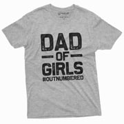 Dad Of Girls Mens Funny Father'S Day Birthday Tee Shirt For Him Daughters Daddy T-Shirt For Men Unique Gift Idea For Men (4X-Large Grey)