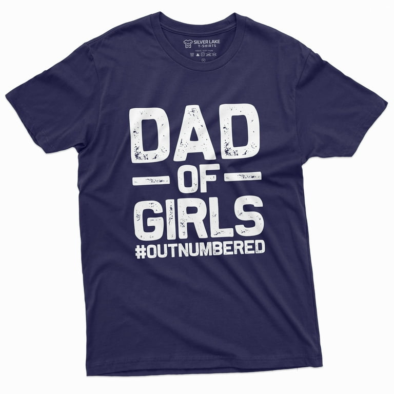 Mens Father's Day Gift From Daughters Dad Of Girls Outnumbered Premium T-Shirt Mens Father's Day Gift From Daughters Dad Of Girls Outnumbered Premium T-Shirt