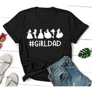 BLACKBIRD MOTORCYCLE WEAR Dad Of Girls #outnumbered T-Shirt, Dad Shirt, Daddy and Me Outfit, Fathers Day Gift, Father and daughter ,Girl Dad, Girl Dad Gift
