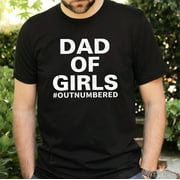 BLACKBIRD MOTORCYCLE WEAR Dad Of Girls #outnumbered T-Shirt, Dad Shirt, Daddy and Me Outfit, Fathers Day Gift, Father and daughter Matching Shirts,Girl Dad Gift