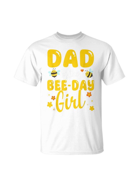 Dad Of The Bee Day Girl Birthday Family Unisex Jersey Crewneck Tshirt
