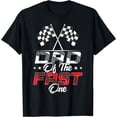 thumbnail image 1 of Dad Of The Fast One First Birthday Racing Car Family T-Shirt, 1 of 2