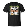 thumbnail image 1 of Dad Of The Wild One 1st Birthday Safari Jungle Theme Family Matching T-Shirt Outfit for Dad, Wild Animal Party Costume Tee Gift, 1 of 3