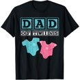 thumbnail image 1 of Dad Of Twins Family Daddy Fathers Day Future Parents T-Shirt, 1 of 4