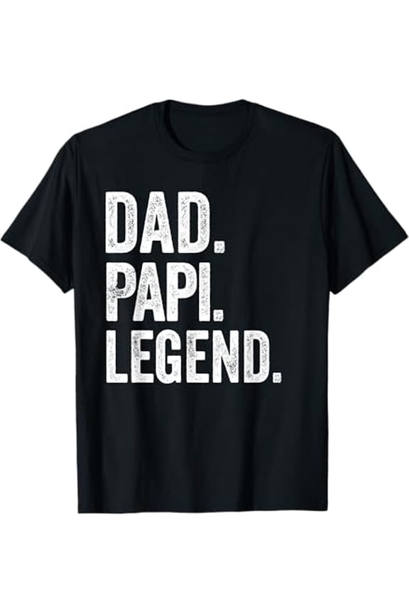 Dad Papi Legend - Vintage Distressed Bold Papi Graphic T-Shirt, Vintage Birthday Gift