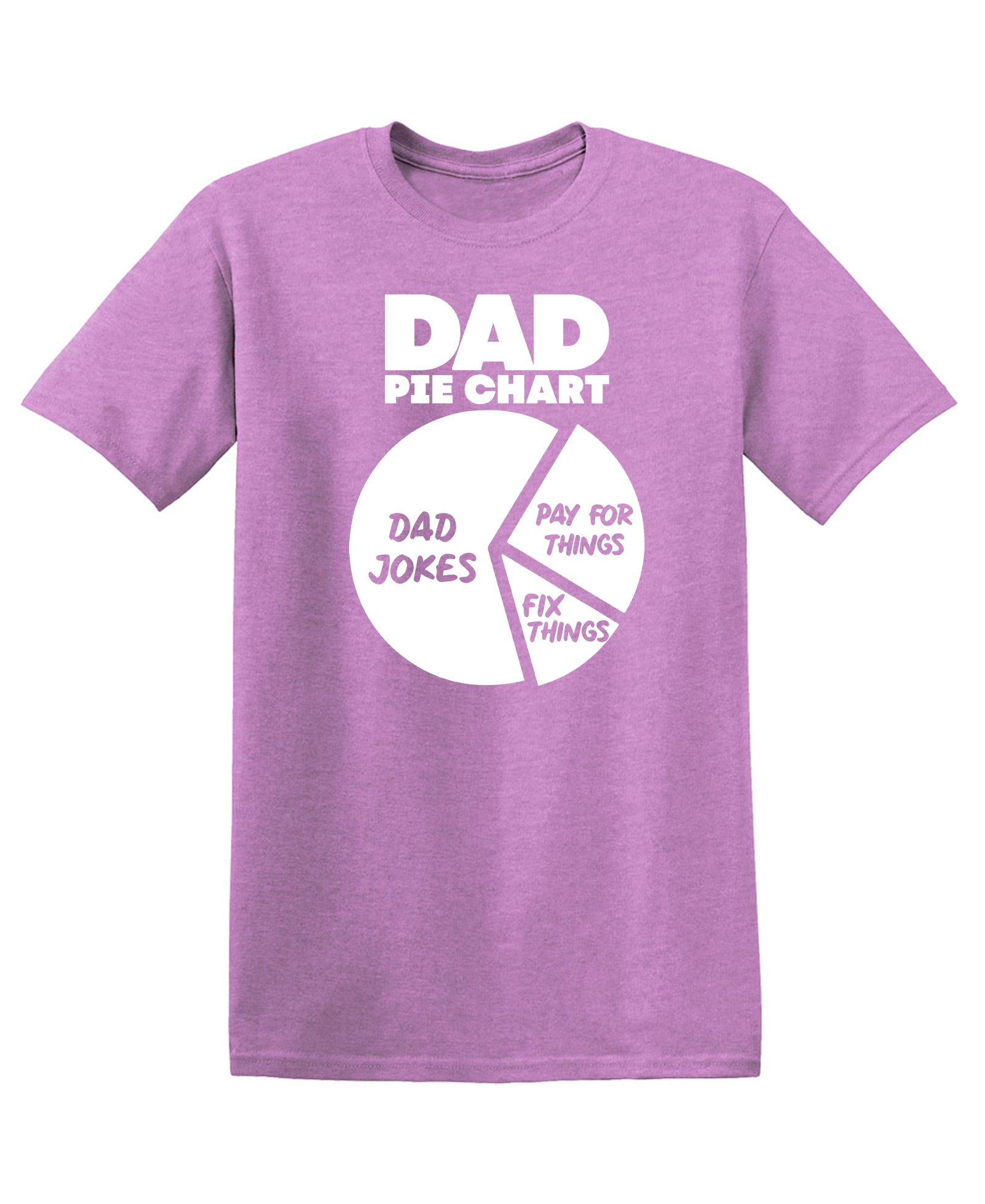 Dad Pie Chart Dad Jokes Funny Shirt Graphic Tee TShirt Gift - Walmart.com