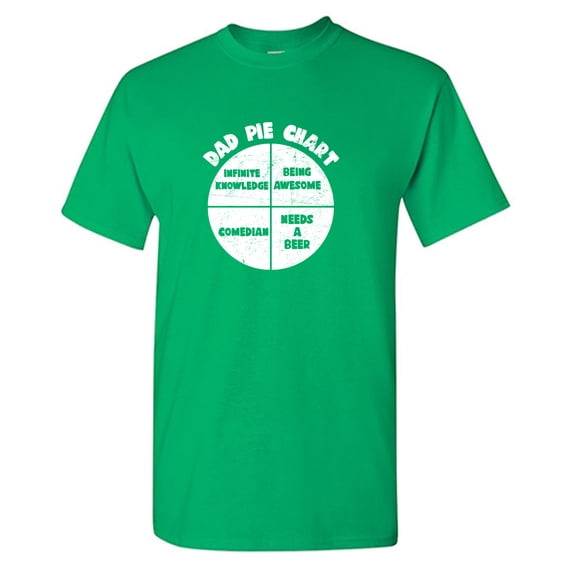 Dad Pie Chart Sarcastic Humor Graphic Tees Gift For Mens Novelty Funny T Shirt
