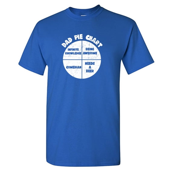 Dad Pie Chart Sarcastic Humor Graphic Tees Gift For Mens Novelty Funny T Shirt