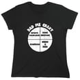 thumbnail image 1 of Dad Pie Chart Sarcastic Humor Novelty Funny Women's Casual Tees, 1 of 3