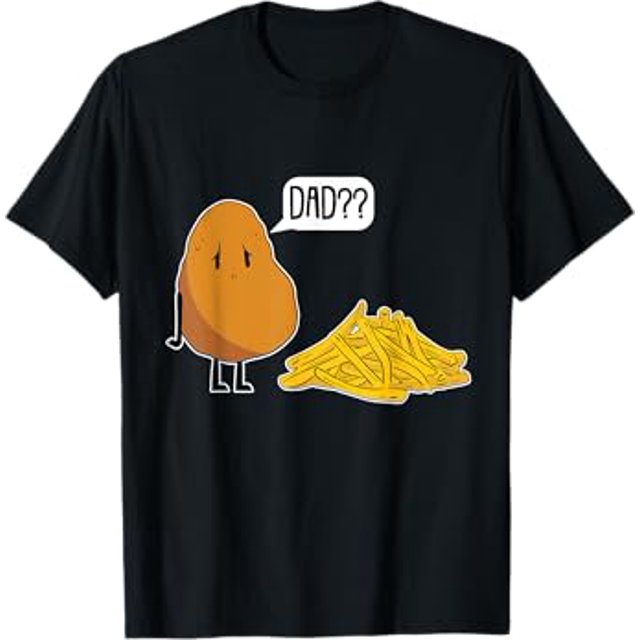 Dad Potato Lazy Halloween Costume Funny French Fries TShirt