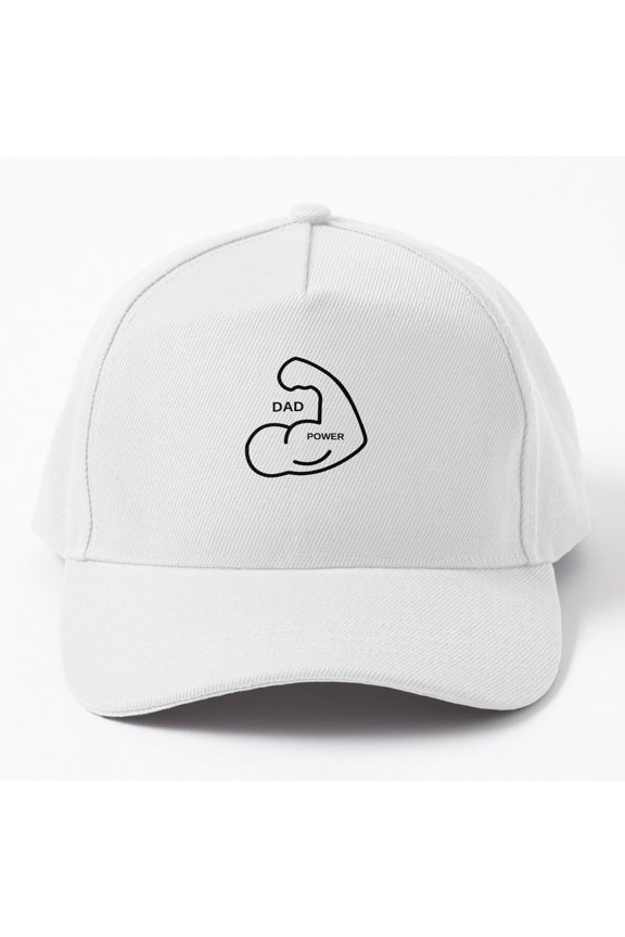 Dad Power Baseball Cap, Father Strength Family Statement Design, Classic Everyday Hat
