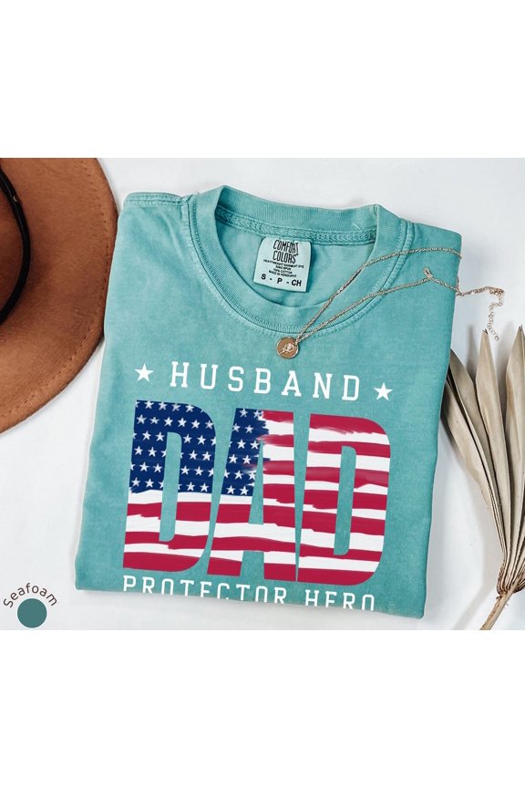Dad Protector Hero Husband T-Shirt All Size S-3XL
