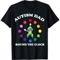 thumbnail image 1 of Dad Puzzle Piece Ribbon Autistic Cool Autism Awareness Gift T-Shirt, 1 of 4