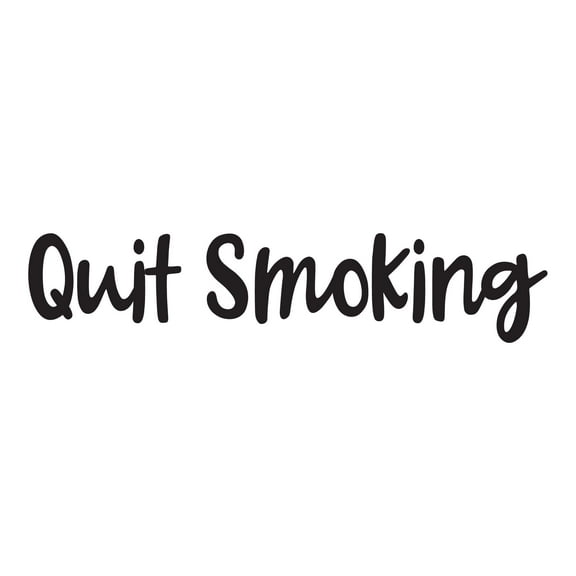 Dad Quit Smoking Encouraging Quotes & Sayings Wall Decal Decoration Caution Sign Smoking Wall Sticker Decal Decor Lasts Years and Easily Removable - Size: 30 In(W) x 7 In(H)