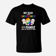 Dad Rainbow Sheep Proud Gay Pride TShirt