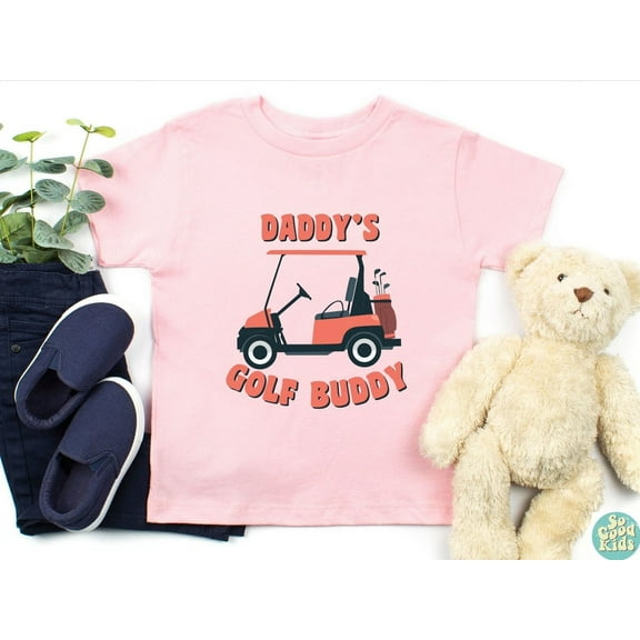 Dad’S Little Golf Player Shirt, Daddy'S Golf Buddy Shirt, Toddler Shirt, Father Son Golfing Kids Shirt, Boho Natural Kids & Youth Shirts, New Born, Baby Shower Gift, New Parents Gift