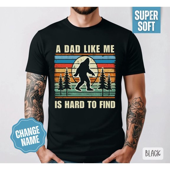 Dad Sasquatch Shirt, Grandpa Tshirt, Father's Day, New Dad Shirt, Daddy Graphic Tee, Cotton DTG Print, for Him, for Dad All Size S-5Xl