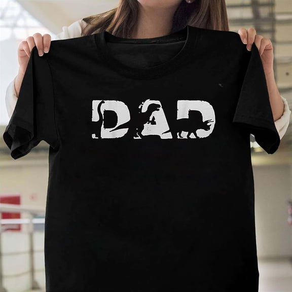 Dad Saurus T-Rex Dinosaur Father's Day Funny Prehistoric Family T-Shirt Unisex, up to 5XL