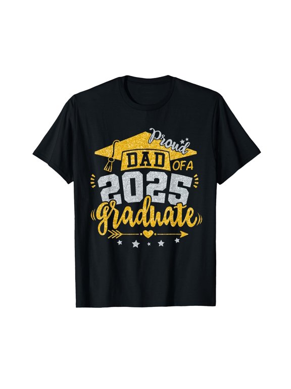 Dad Senior 2025 Proud Dad of a Class of 2025 Graduate Daddy T-Shirt