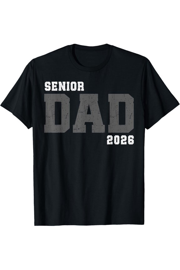 Dad Senior 2026 Proud Dad Of A Class Of 2026 Graduate Blue T-Shirt All Size S-5Xl