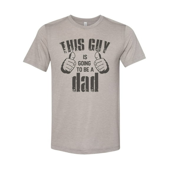 "Dad Shirt, Dad To Be Tee, This Guy Is Going To Be A Dad, Pregnancy Reveal, Dad To Be, New Dad, Expecting Dad, Daddy Shirt, Baby Reveal Tee, Heather Stone, SMALL"