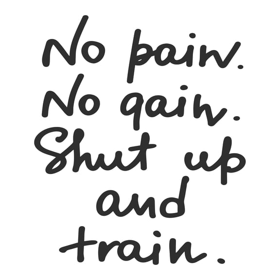 Dad Shutup & Train Active Quotes & Sayings Wall Decal Decoration Workout Motivational Proverb Fitness Quote Decal Lasts Years and Easily Removable - Size: 16 In(W) x 20 In(H)