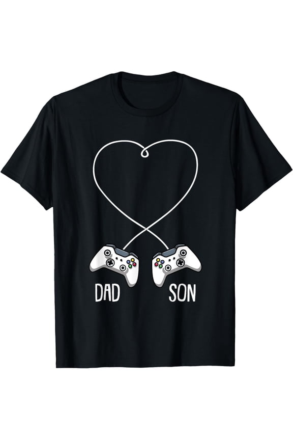 Dad Son Gaming Fathers Day Cool Video-Game Matching Gamer T-Shirt